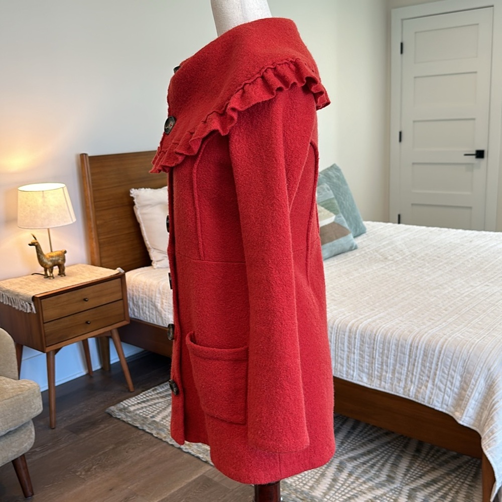 HWR felt burnt orange coat - Picture 6 of 9